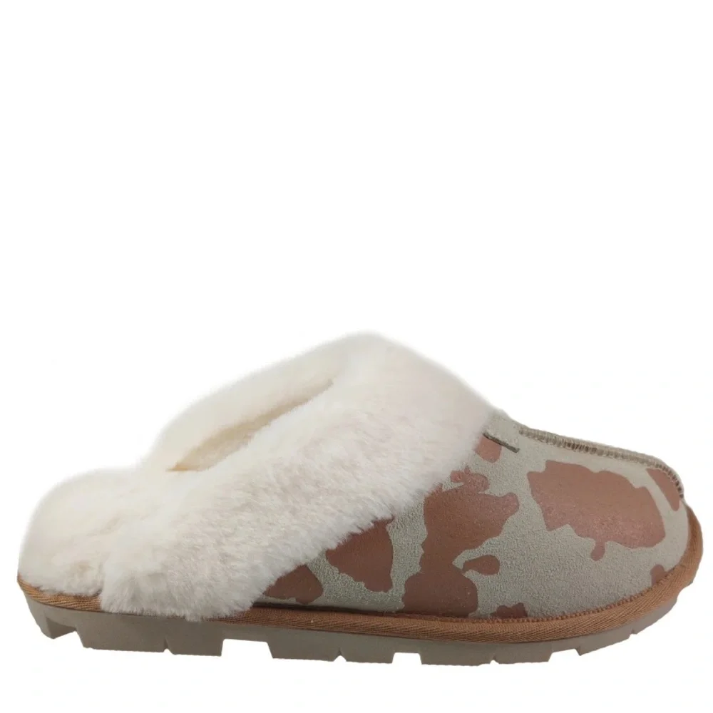 NWT Joyspun Women's Suede Clog Slippers - Picture 3 of 7